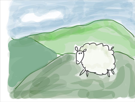 sheep3 adobe ideas Drawing in Adobe Ideas