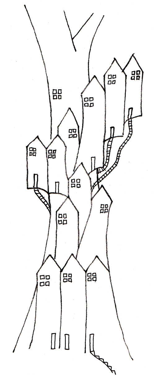 A tree house sketch | Crafting Goodness